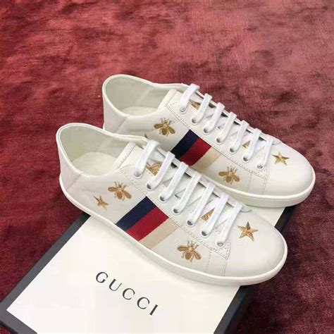 gucci sneakers women bee|Gucci bees and stars sneakers.